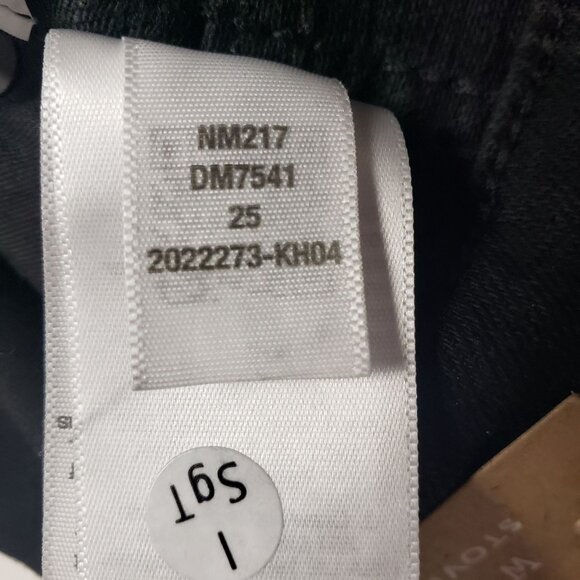 Madewell Stovepipe High-Rise Jeans Women's Size 25 in Black Rinse Wash MSRP $138 - Picture 11 of 16